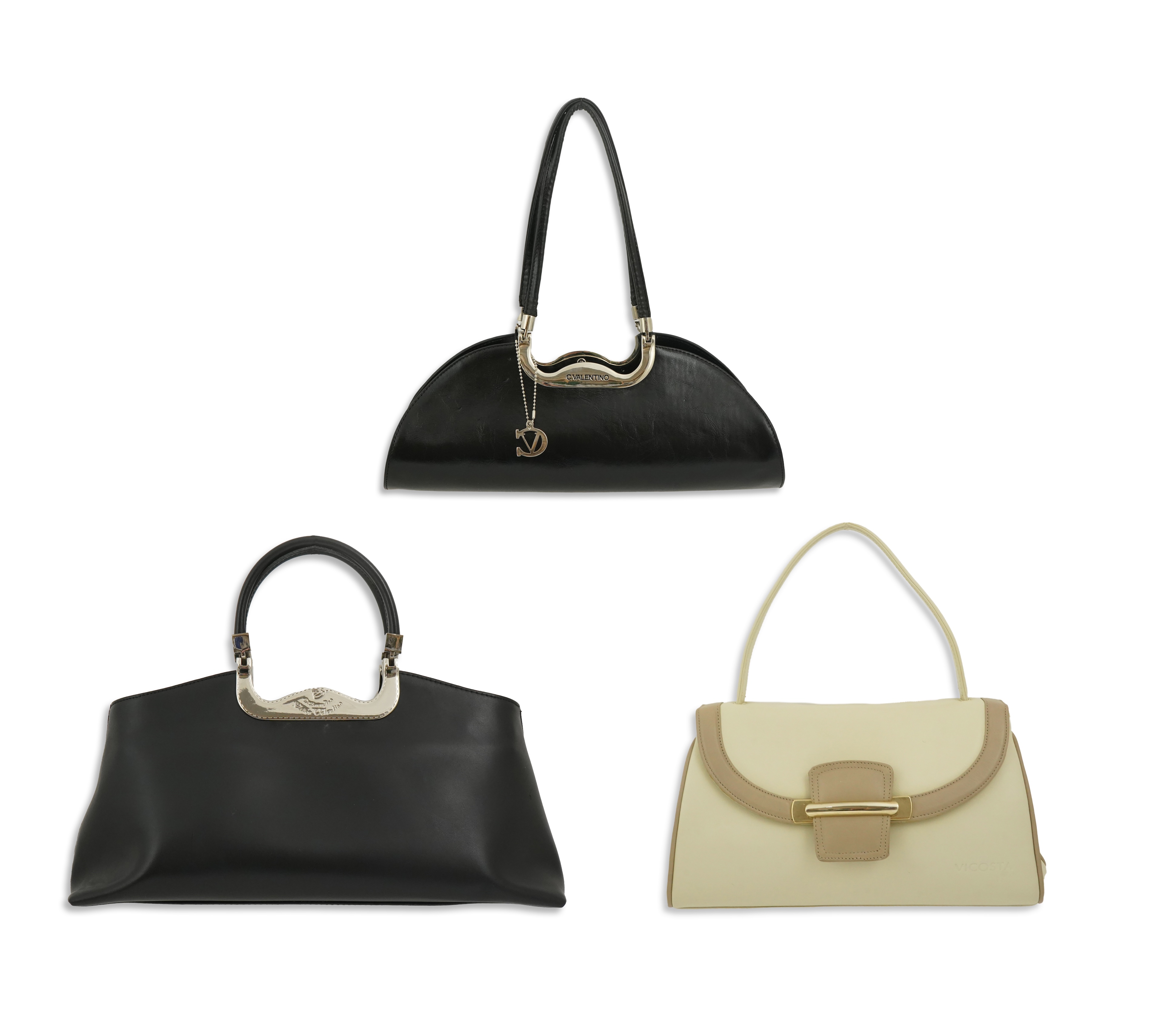 Three handbags